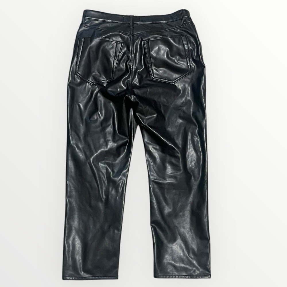 Abercrombie & Fitch Mixed Fabric Ultra High Rise Ankle Straight Jean - Picture 9 of 12